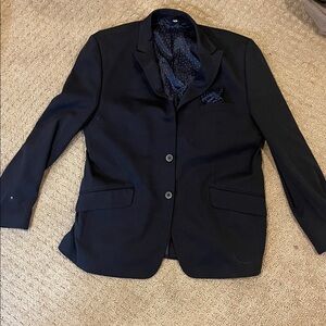 Bugatchi Navy Jacket with Embroidered Logo 46 XL